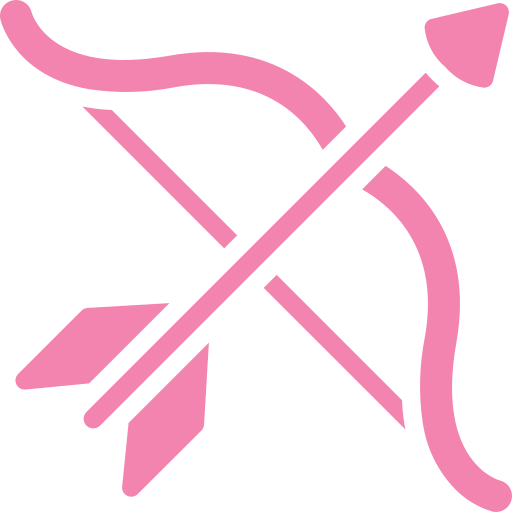 Pink Bow-and-Arrow Icon made by Smashicons from Flaticon
