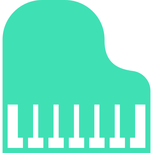 Teal Piano icons created by Smashicons - Flaticon